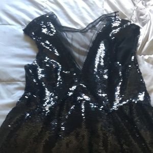 Free People Black Sequin Dress